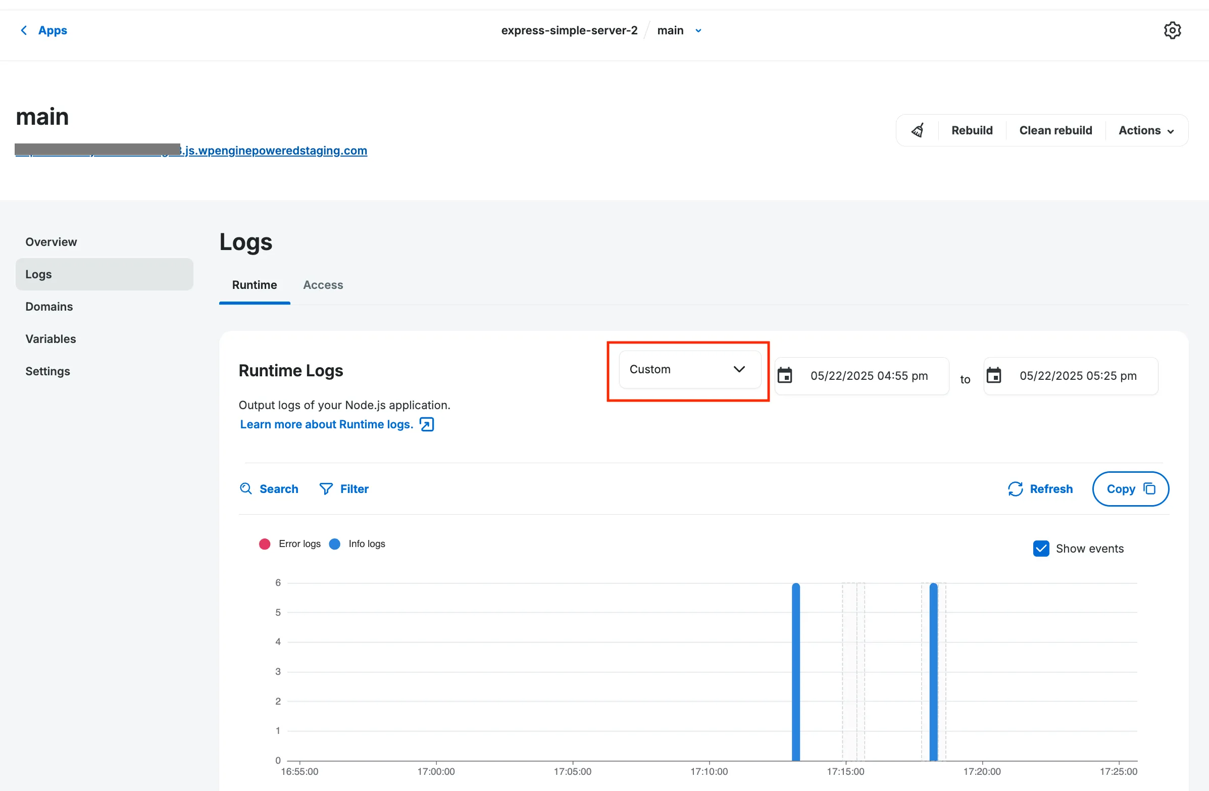 Time-based filtering
